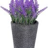 Lavender Plant Potted Essential Oil Diffuser, 150ml Cold Mist humidifier, 2 Mist Mode&Auto Shut-Off, 7 Colors LED Light, Ultrasonic Aromatherapy Diffuser for Home Bedroom or Living Room