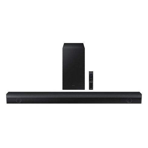 SAMSUNG HW-B650 3.1ch Soundbar w/Dolby 5.1 DTS Virtual:X, Bass Boosted, Built-in Center Speaker, Bluetooth Multi Connection, Voice Enhance & Night Mode, Subwoofer Included,2022,Black