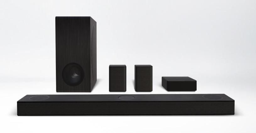 LG S80QR 5.1.3ch Sound bar with 4ch Rear Speakers, Center Up-Firing, Dolby Atmos DTS