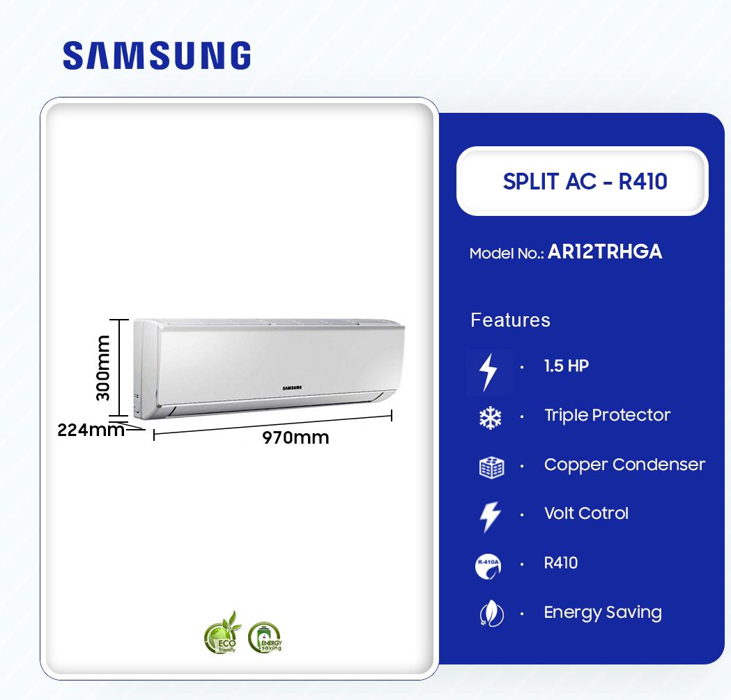Samsung 1.5HP R410 Split Air Conditioner AR12TRHGAWK/GA - Image 4
