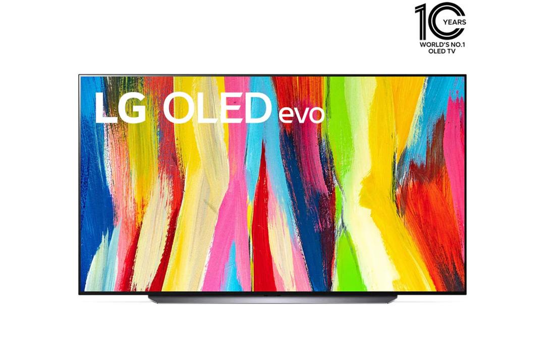 LG OLED evo TV 83 Inch C2 Series, Cinema Screen Design 4K Cinema HDR webOS22 with ThinQ AI Pixel Dimming OLED83C26LA